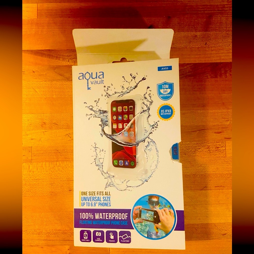 Water proof floating phone case.